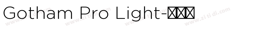 Gotham Pro Light字体转换
